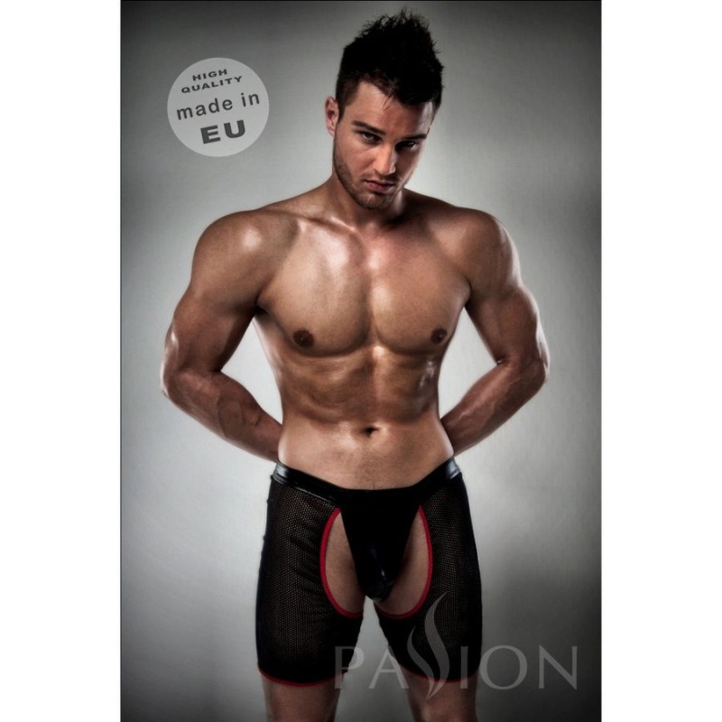 boxer rouge noir passion string l/xl