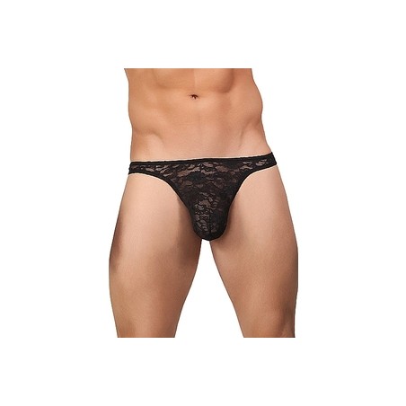 MALE POWER TANGA noir dentelle