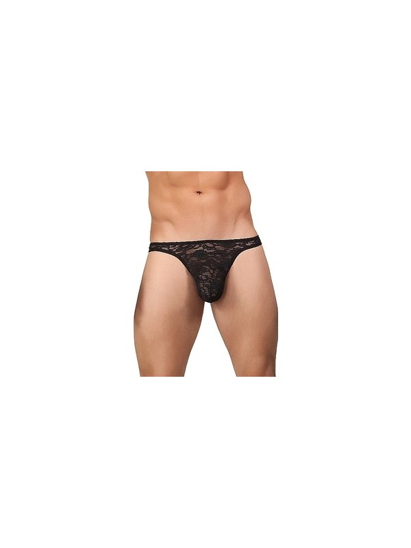 MALE POWER TANGA noir dentelle