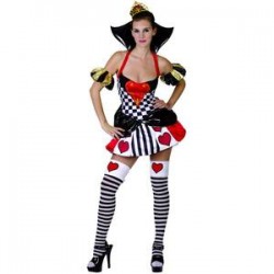 costume de reine de coeur adulte t-m