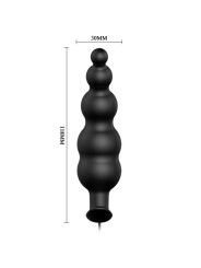 plug anal 12 vibrations noir