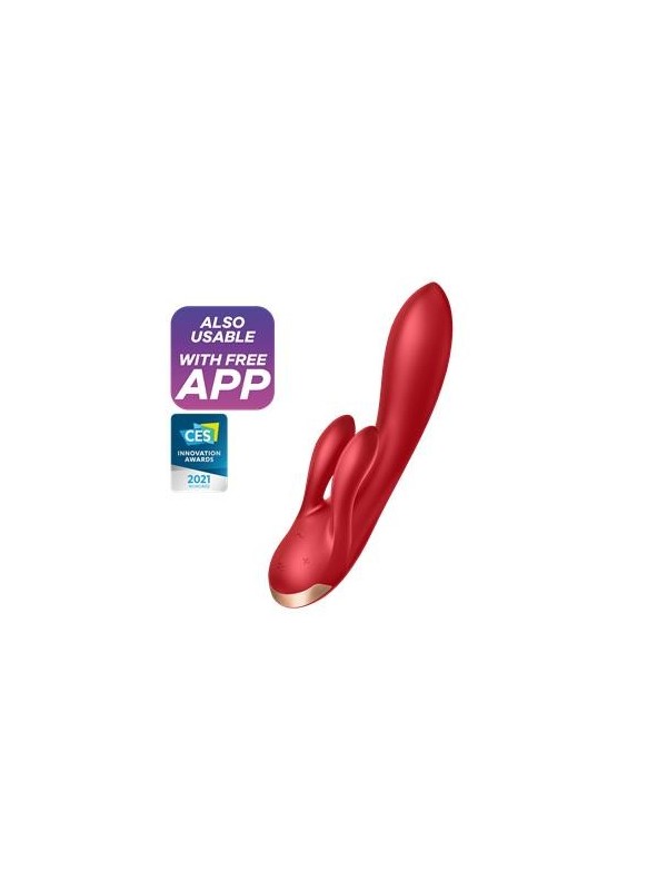 Vibro Double Flex 3 Moteurs Rouge satisfyer