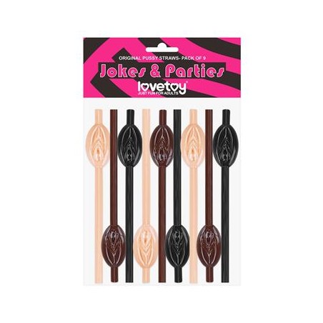 Lot de 9 pailles vagin