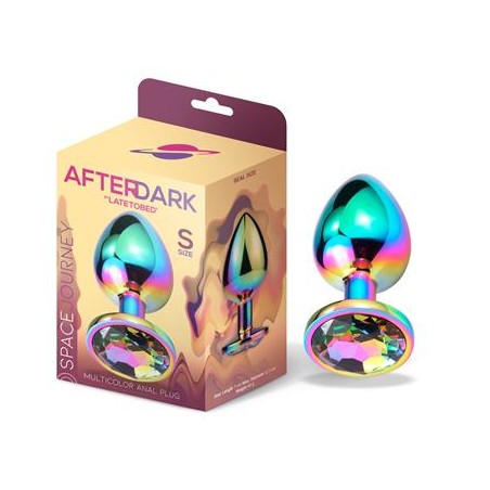 Plug Anal Space Journey Multicolore et Bijou Taille S