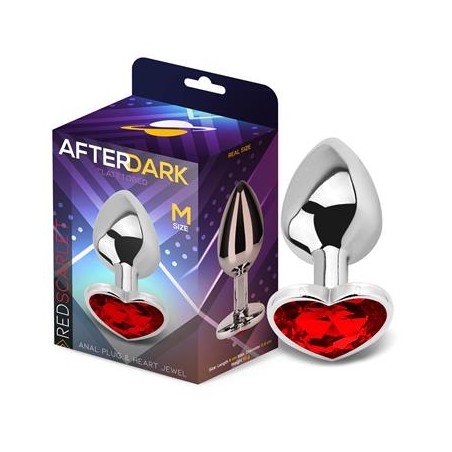 Plug Anal avec Bijou Coeur Rouge Scarlet T:M Afterdark