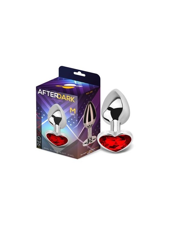 Plug Anal avec Bijou Coeur Rouge Scarlet T:M Afterdark
