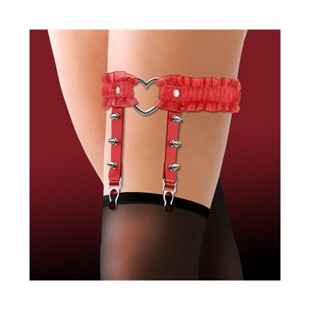 Jarretière Anneau Coeur Cuir T:U Cindirella
