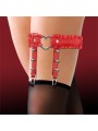 Jarretière Anneau Coeur Cuir T:U Cindirella