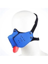 Muselière Chien Néoprène Amovible Ajustable Bleu