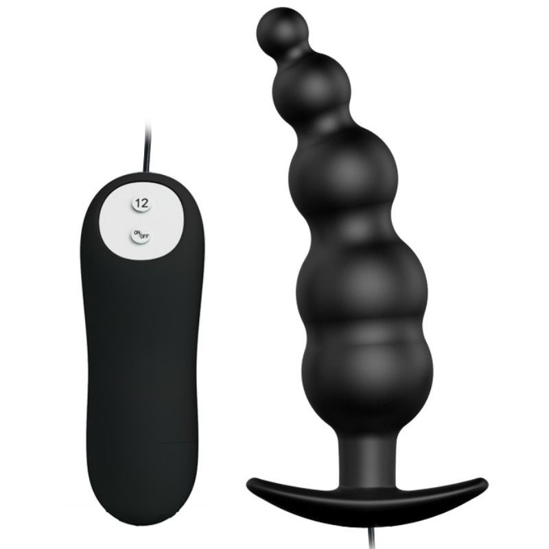 plug anal 12 vibrations noir