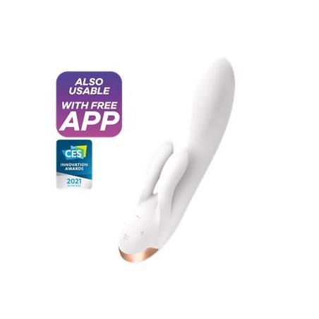Vibro Double Flex 3 Moteurs blanc satisfyer