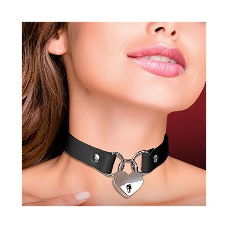 Collier Cadenas Coeur Cuir T:U Cindirella