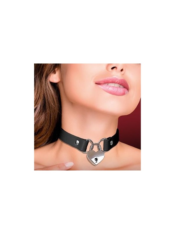 Collier Cadenas Coeur Cuir T:U Cindirella