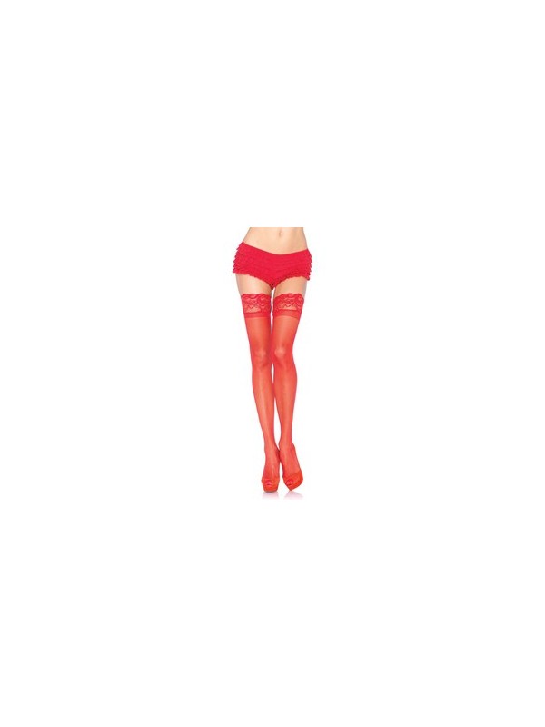 bas leg avenue rouge transparents avec haut grande taille