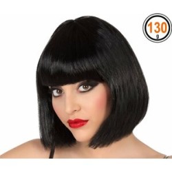 perruque courte noire