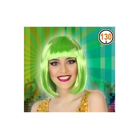 perruque courte verte