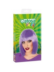 perruque courte violette