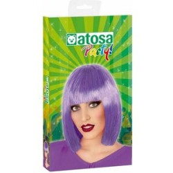 perruque courte violette