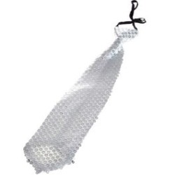 Cravatte paillettes Argent