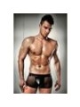 Boxer court transparent et latex L/XL noir