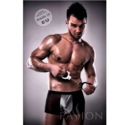 passion 002 lingerie homme metal noir l/xl
