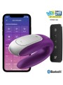 vibrateur satisfyer double fun partner - lilas