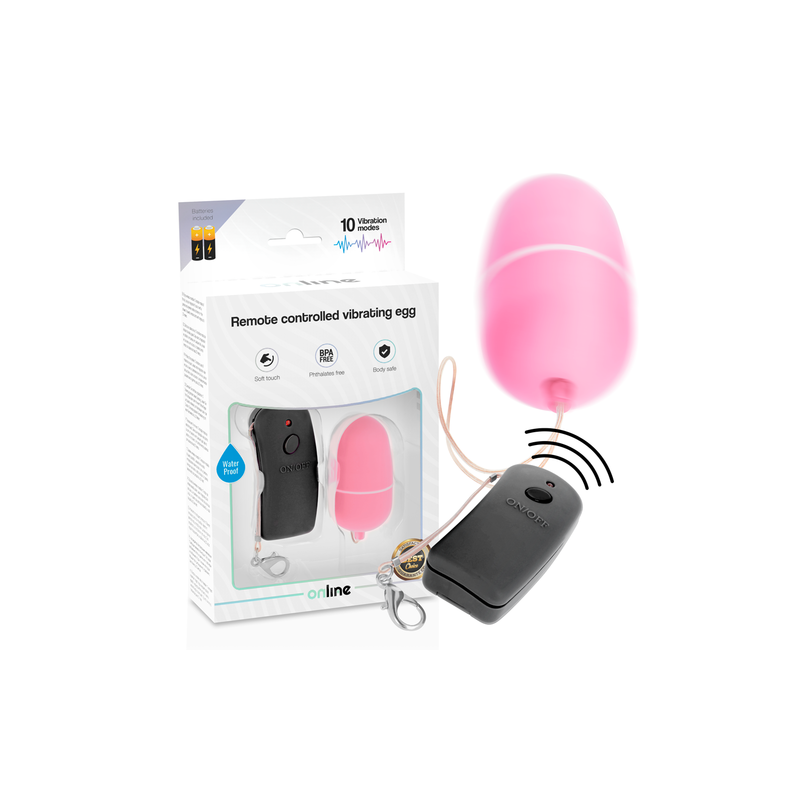 uf vibrant online avec télécommande - rose