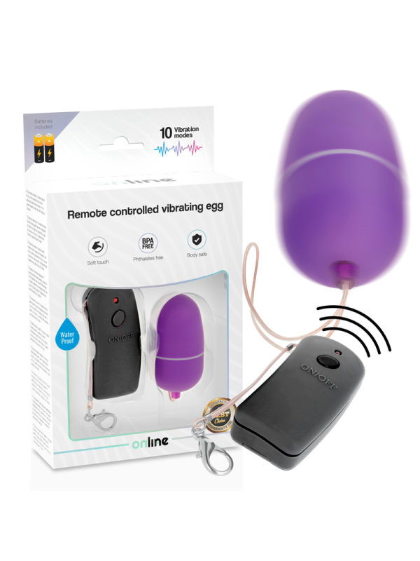 uf vibrant online avec télécommande - lilas