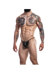cut4men - string en cuir noir provocateur m