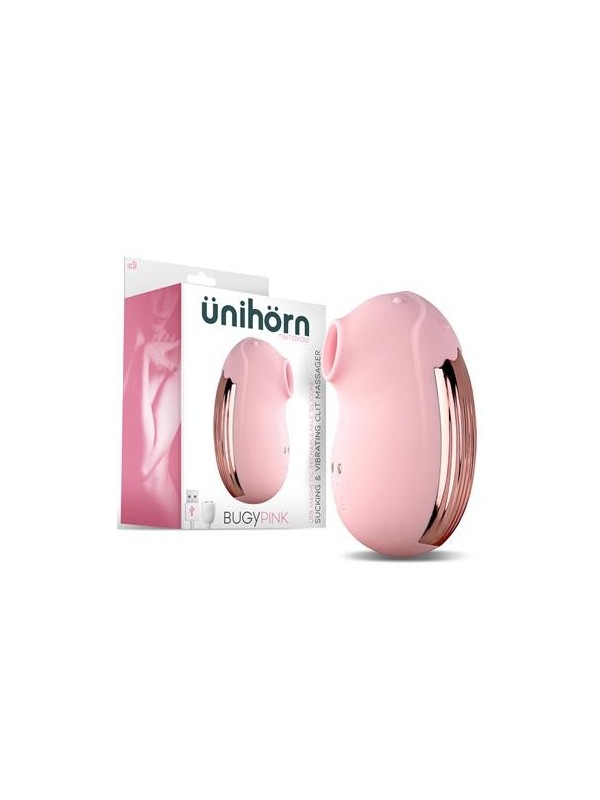 Ventouse clitoridien Bugypink avec vibration