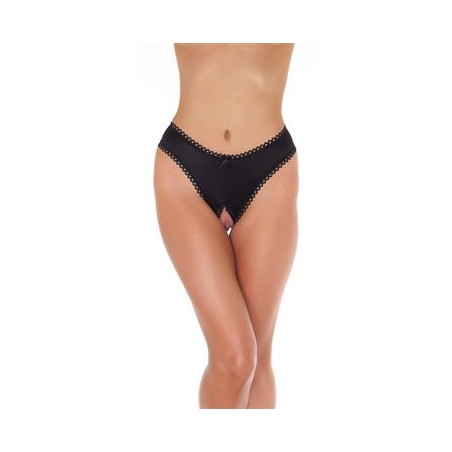 Rimba Amorable String Ouvert Couleur Noir Taille Unique