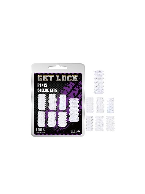kit de gaine de pénis transparent