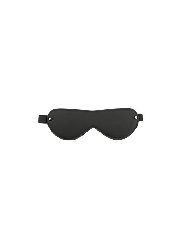 masque en cuir noir
