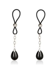 Pinces tetons pierres noires calexotics