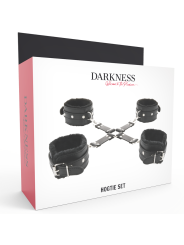 darkness menottes cuir noir