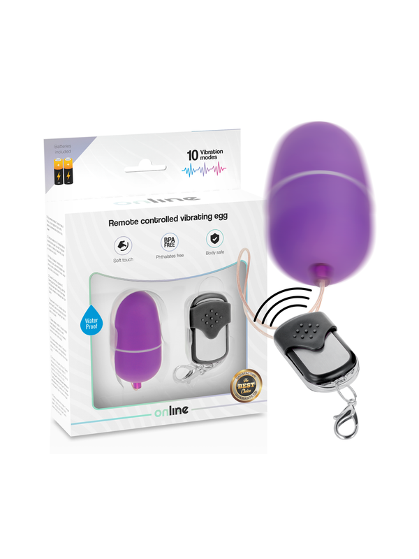 Oeuf vibrant online 10 modes M - lila