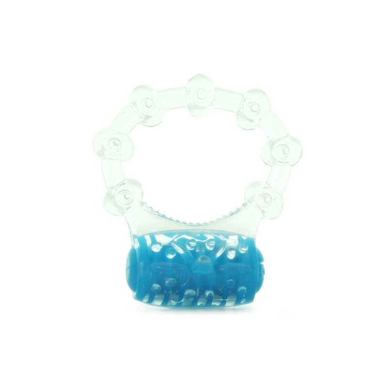 Anneau vibrant screaming pop bleu