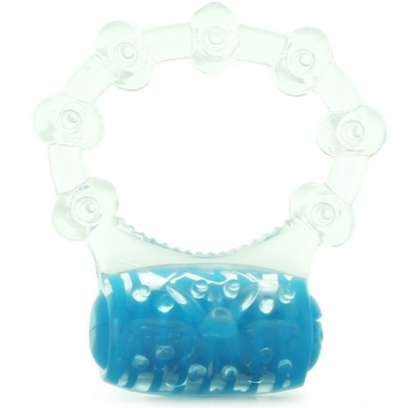 Anneau vibrant screaming pop bleu