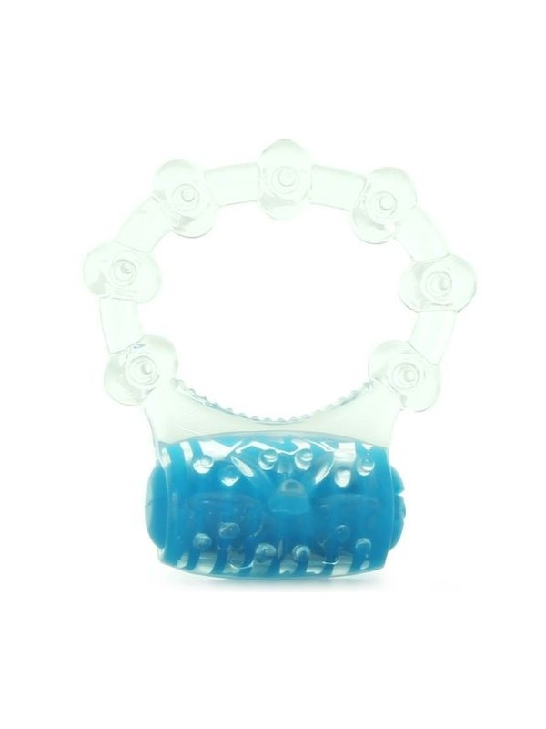 Anneau vibrant screaming pop bleu