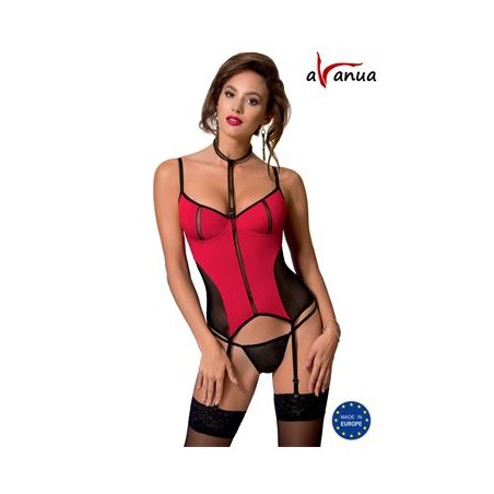 corset guepierre Coline rouge/noir L/XL