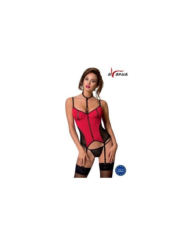 corset guepierre Coline rouge/noir L/XL
