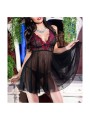Nuisette Maisha - Noire et rose - Taille : XXL