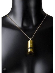 Chaine coup mini vibro masseur doré - majesty  de shots