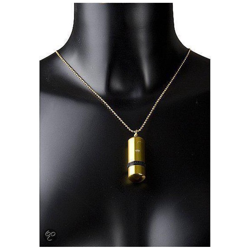 Chaine coup mini vibro masseur doré - majesty  de shots