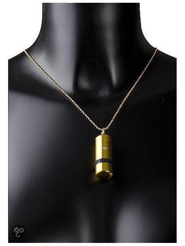 Chaine coup mini vibro masseur doré - majesty  de shots