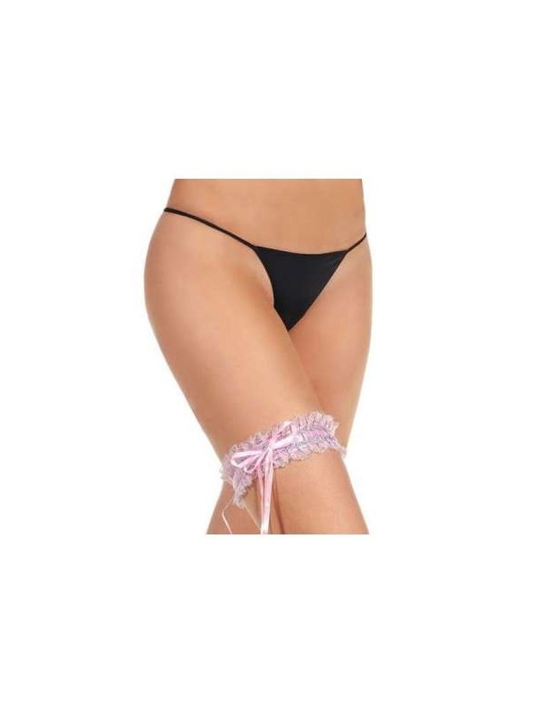 Jarretiere rose - bridgette  de intimax