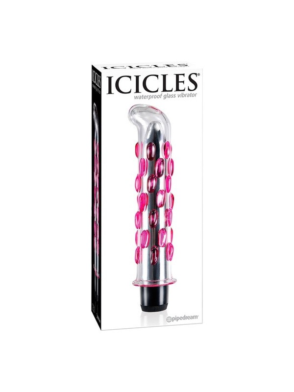 icicles numéro 19 vibromasseur en verre soufflé à la main