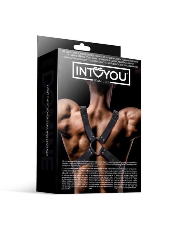 harnais masculin darom pour bondage cuir vegan