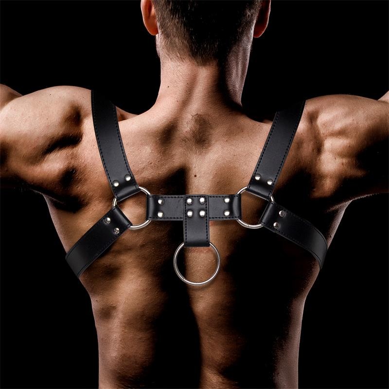 harnais masculin domine pour bondage cuir vegan