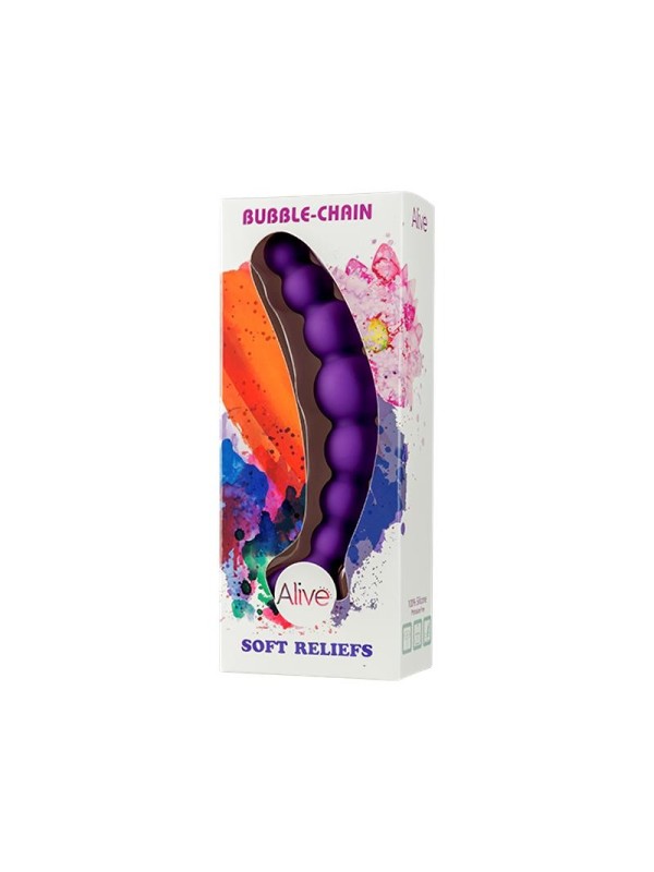 chaîne anal silicone bubble 15 cm
